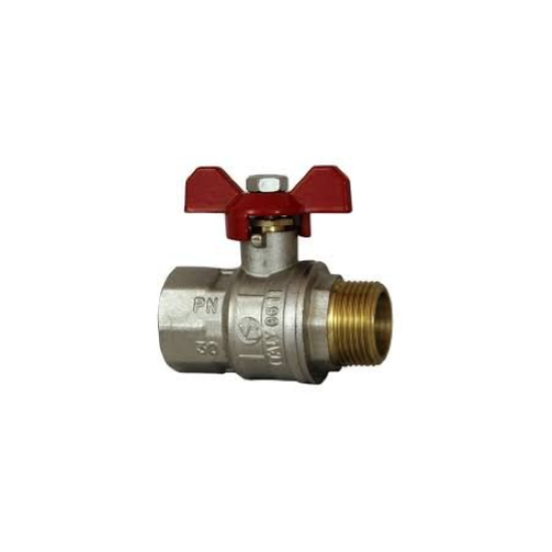 VALVOLA A SFERA CON FARFALLA M-F 1/2"