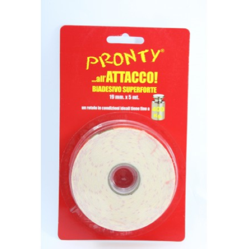 NASTRO BIADESIVO PRONTY MM.19 X MT.5