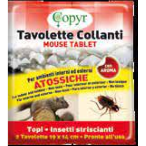 TAVOLETTE COLLANTI MOUSE TABLET CM.19 x 14 PZ.2 COPYR