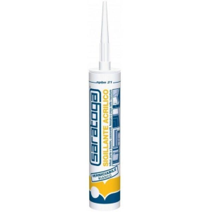 SILICONE ACRILICO VERNICIABILE NPBN  BIANCO ML.280 SIL3005 SARATOGA
