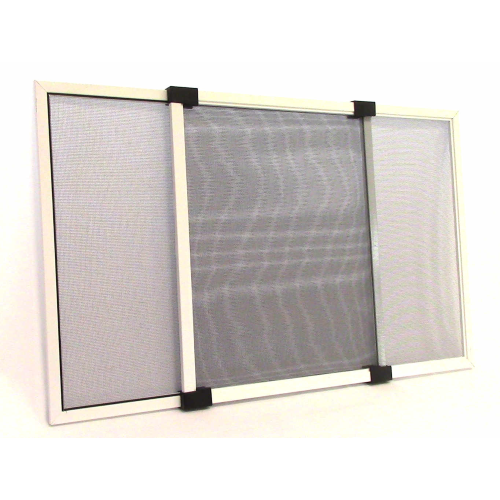 ZANZARIERA ESTENSIBILE ALLUM.CM.50X70 GRI/BIA.