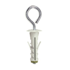 Tassello in nylon con occhiolo chiuso e rondella 12X45 PZ.100
