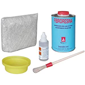 VETRORESINA KIT CON FIBRA ML.750