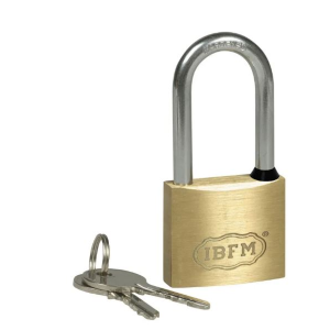 LUCCHETTO AD ARCO LUNGO OTTONE MM.30 IBFM ART.2230LS 