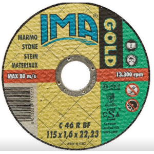 DISCO DA TAGLIO PER MARMO GOLD MM 115X1,6X22,23