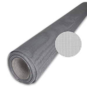 ZANZARIERA IN FIBRA GRIGIO ROT.CM.  80X MT.30