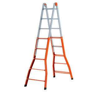 SCALA TELESCOPICA FERRO 5+5 (PEPPINA) FE125 GIGANTE A0080