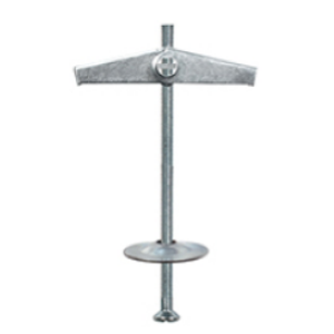 Ancora a scatto in acciaio zincato con vite TGS e rondella 3/16X80 PZ.50