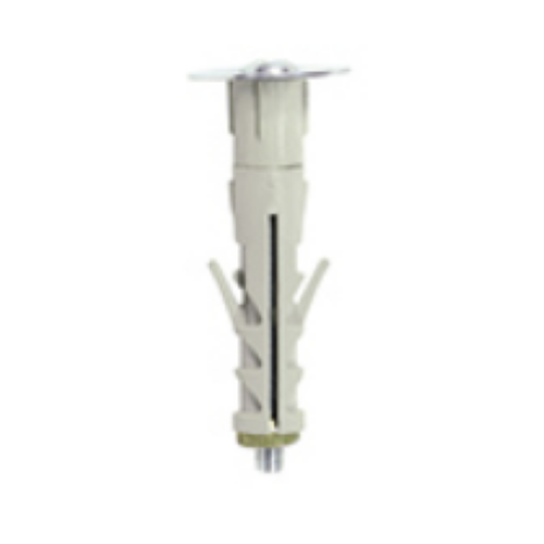 Tassello prolungato in nylon c/vite TGS e rondella acc. zn.12X57 PZ.100