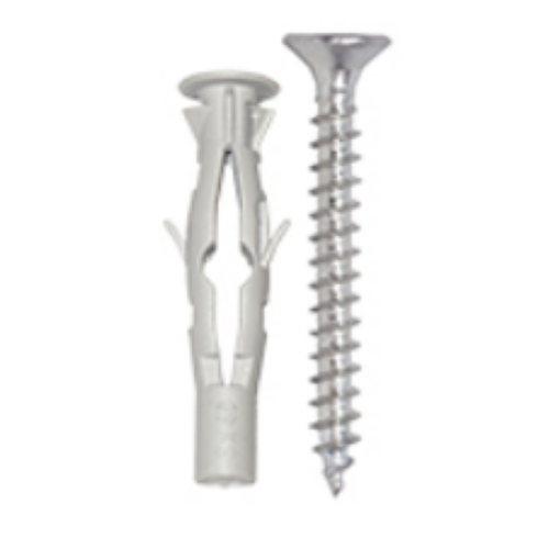 Tass.univ.nylon c/bordo (a farfalla), c/vite TPS zn 6X40 PZ.100
