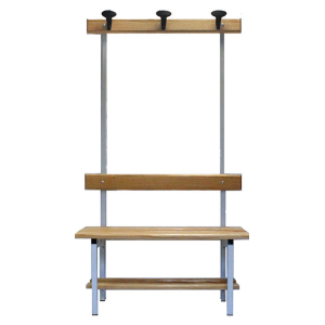 PANCA SPOGLIATOIO 3 P CM.100X36X180 C/SPALLIERA