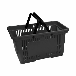 CESTINO SPESA 2 MANICI NERO LT.20 RABTROLLEY