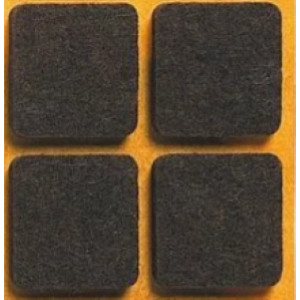 FELTRINI ADESIVI MM.100X100 MARRONE PZ 50