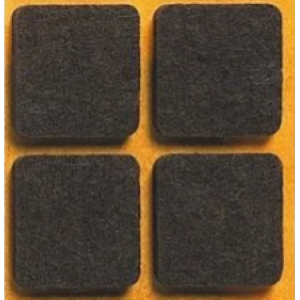 FELTRINI ADESIVI MM.30X30 MARRONE PZ 50