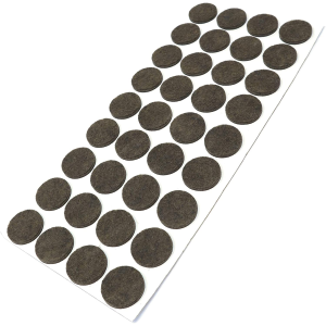 FELTRINI ADESIVI Ø26 MARRONE PZ 50