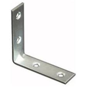 LASTRINA PIEGATA 4 FORI 10X10X15X1,8 PZ.100 SIPA