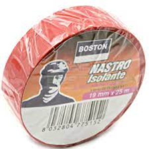 NASTRO ISOLANTE MM.19 X 25 MT ROSSO BOSTON 