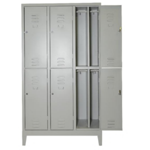 ARMADIO MULTISPOGLIATOIO SPORCO/PULITO 6 POSTI CM.101X50 H.180 
