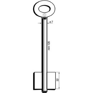 8612 CHIAVE CASSAFORTE FEMMINA