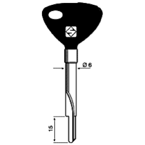 XBW5P CHIAVE A CROCE DESIGN