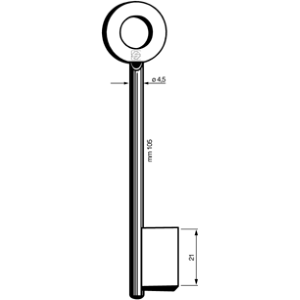 5910 CHIAVE CADORINE MASCHIO