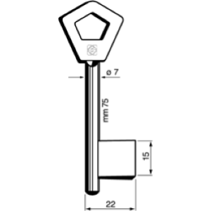 CHIAVE CADORINE MASCHIO