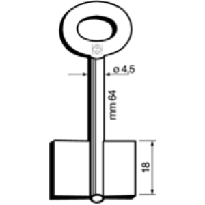 CHIAVE CASSAFORTE FEMMINA