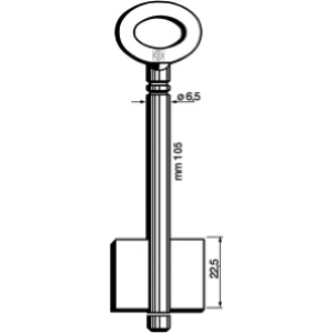 CHIAVE CASSAFORTE MASCHIO