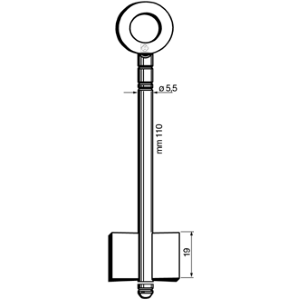 CHIAVE CASSAFORTE MASCHIO