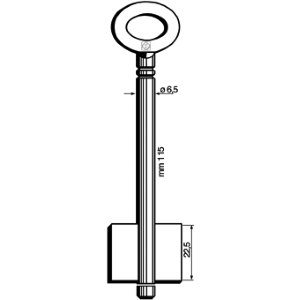 CHIAVE CASSAFORTE MASCHIO