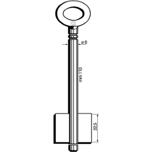 CHIAVE CASSAFORTE MASCHIO