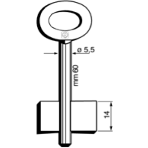 CHIAVE CASSAFORTE MASCHIO