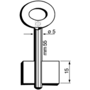 CHIAVE CASSAFORTE MASCHIO