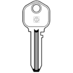 PN1 CHIAVE OTTONE LUCIDO