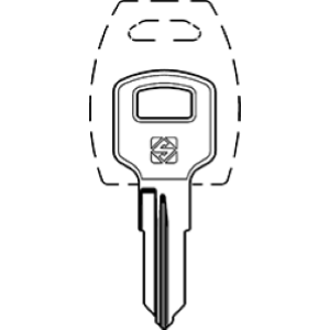 MER43R CHIAVE OTTONE