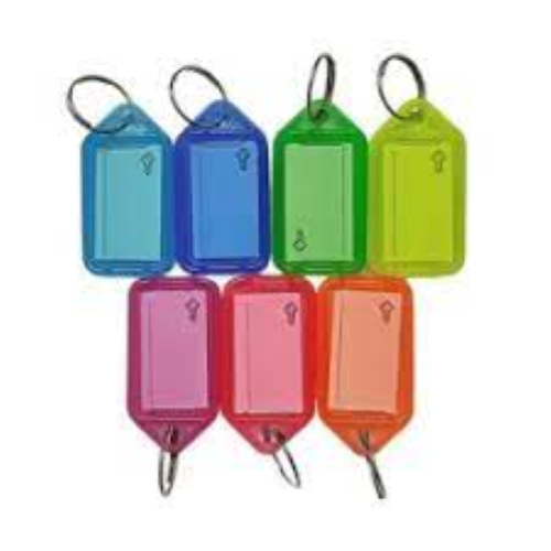 TAG MEDIE CON ANELLO - 130 PZ.