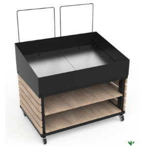 ESPOSITORE ORTOFRUTTA DIM. MM 1200X800XH660 POLIBIN