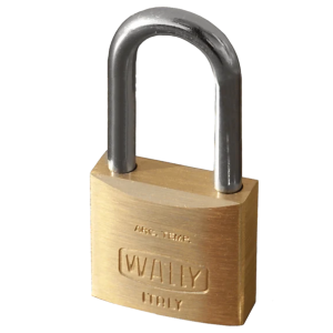 LUCCHETTO AD ARCO LUNGO OTTONE MM.30 WALLY