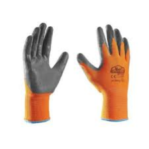 GUANTI SPALMATO NITRILE ARANCIO-GRIGIO 9/10 CROCUS