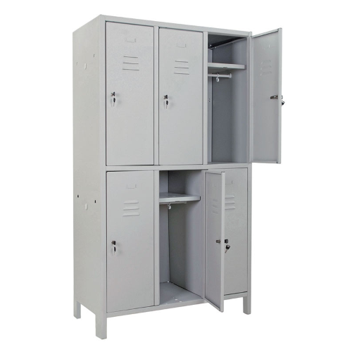 ARMADIO MULTISPOGLIATOIO SPORCO/PULITO 6 POSTI CM.101X50 H.180