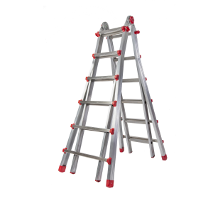 SCALA TELESCOPICA ALLUM. VERSUS SICOS 4+4 GRADINI 