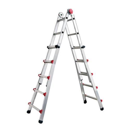 SCALA TELESCOPICA ALLUM. PROFI AUTO SICOS 4+4 GRADINI