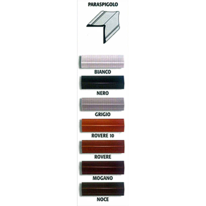 PARASPIGOLO LISCIO PVC BIANCO 25X25 H.300 ECO