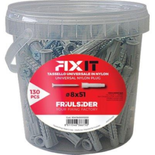 TASSELLO IN BARATTOLO FIXIT Ø8X51 C/VITE TPS PZ.130