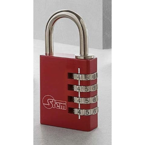 LUCCHETTO ALL. COMBINAZ. 20 MM ROSSO SILCA