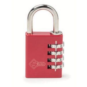 LUCCHETTO ALL. COMBINAZ. 30 MM ROSSO SILCA