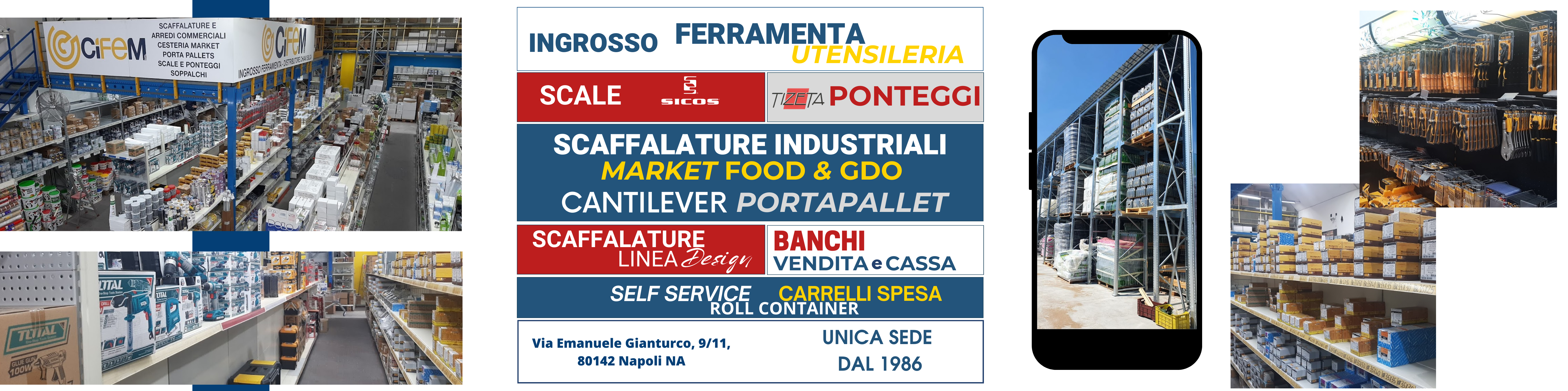 ferramenta napoli utensileria cifem scaffalature www.cifemscaffalature.it