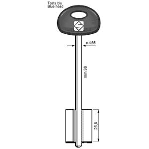 5FI23P CHIAVE A DOPPIA MAPPA - BLU