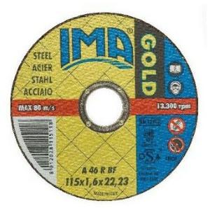 DISCO DA TAGLIO PER FERRO GOLD MM 115X1,6X22,23