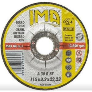 DISCO DA TAGLIO PER FERRO MM 115X3,2X22,23